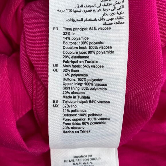 Sandro Pink Ruched Mini Dress | Women’s Size L - Picture 5 of 9